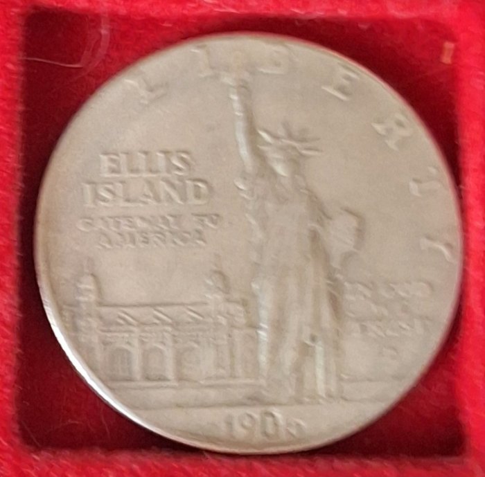  USA,1 Dollar, 1906 LIBERTY ELLIS ISLAND, Nachprägung - Kopie   