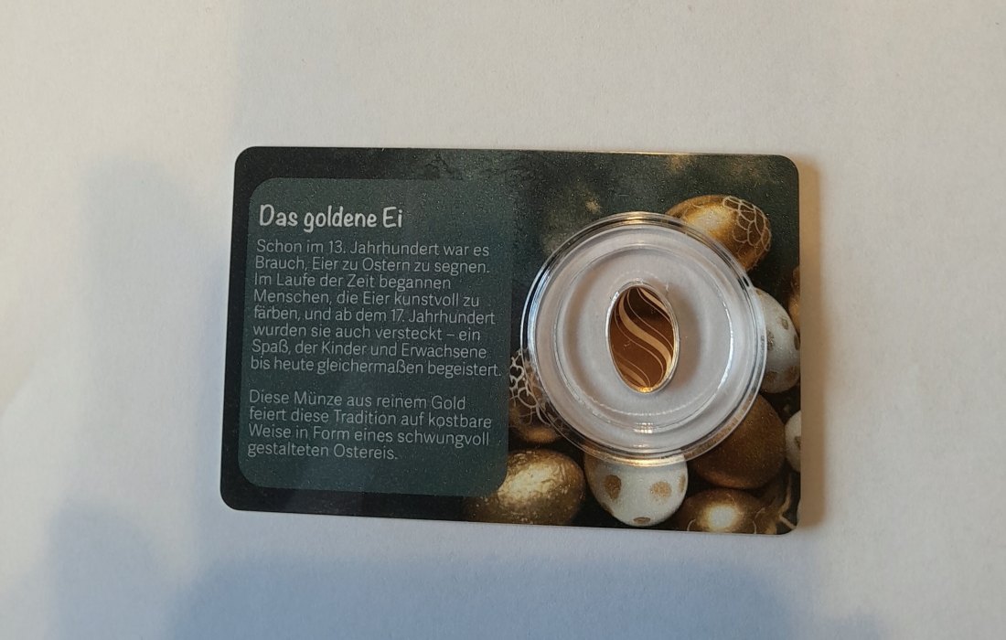 Senegal 250 Francs CFA 2026 Goldenes Ei 0.31 Gr. Feingold Original Blister   