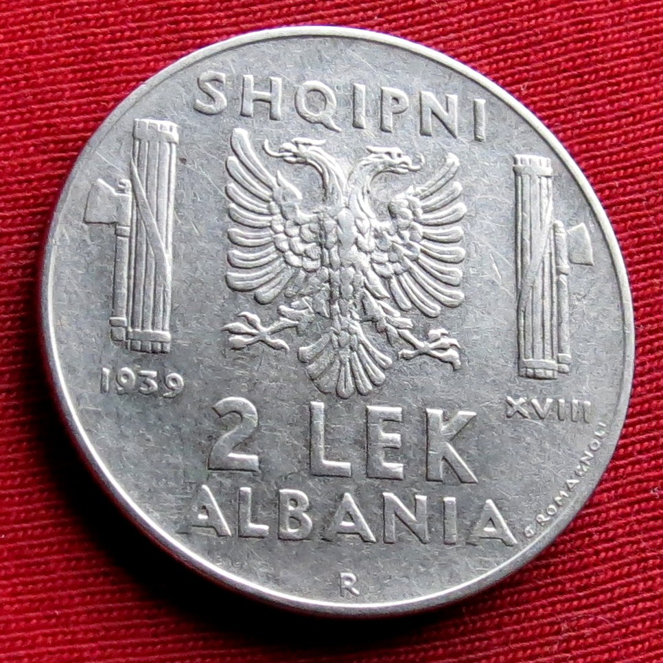  Albania 2 leke 1939   