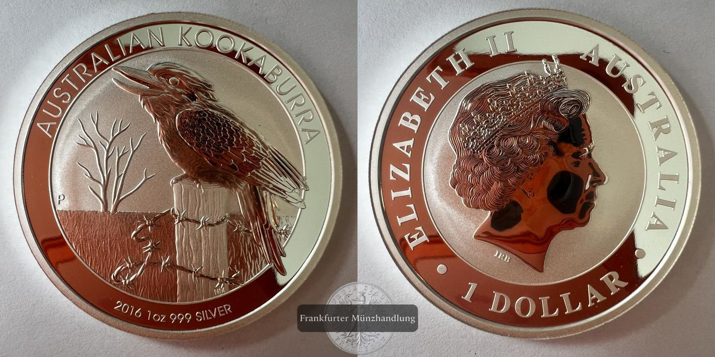  Australien 1 Dollar 2016 Kookaburra FM-Frankfurt KM#3238.1 Feinsilber: 31,1g   