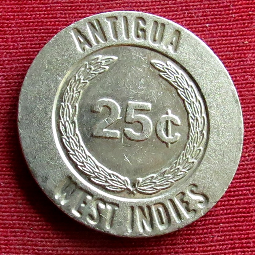  Antigua and Barbuda Casino Grand Princess 25 cents West Indies   