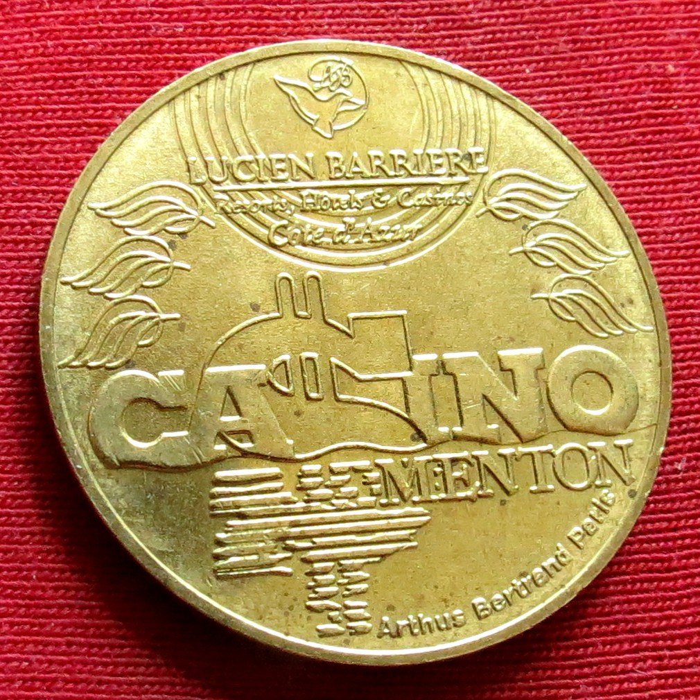  France Casino Menton 10 franc hotel Lucien Barriere   