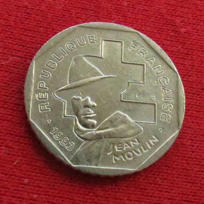 France 2 Francs 1993 Jean Moulin