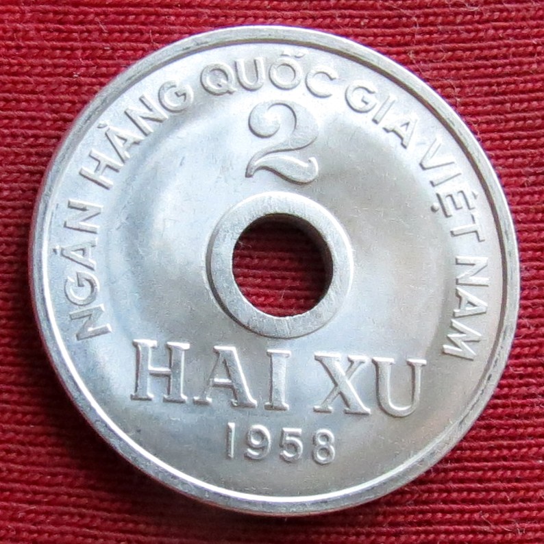Vietnam 2 xu 1958
