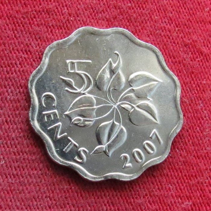  Swaziland 5 cents 2007   