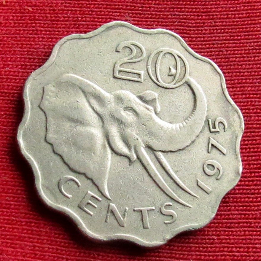 Swaziland 20 cents 1975