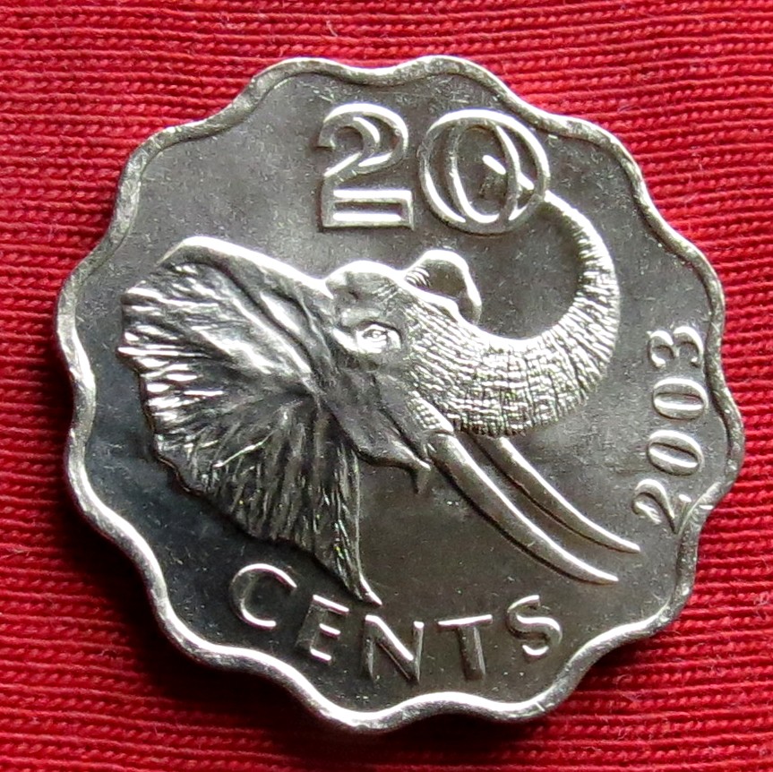  Swaziland 20 cents 2003   