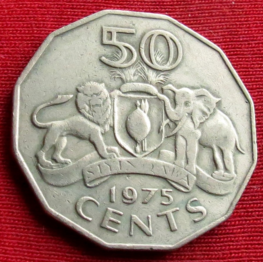 Swaziland 50 cents 1975