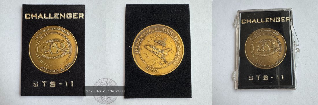  USA Bronzemedaille Challenger ST8-11 1984 FM-Frankfurt Bronze: 23,56g   