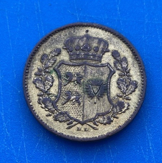  Schleswig-Holstein 1 Sechsling 1851 T.A. Gekröntes Landeswappen   