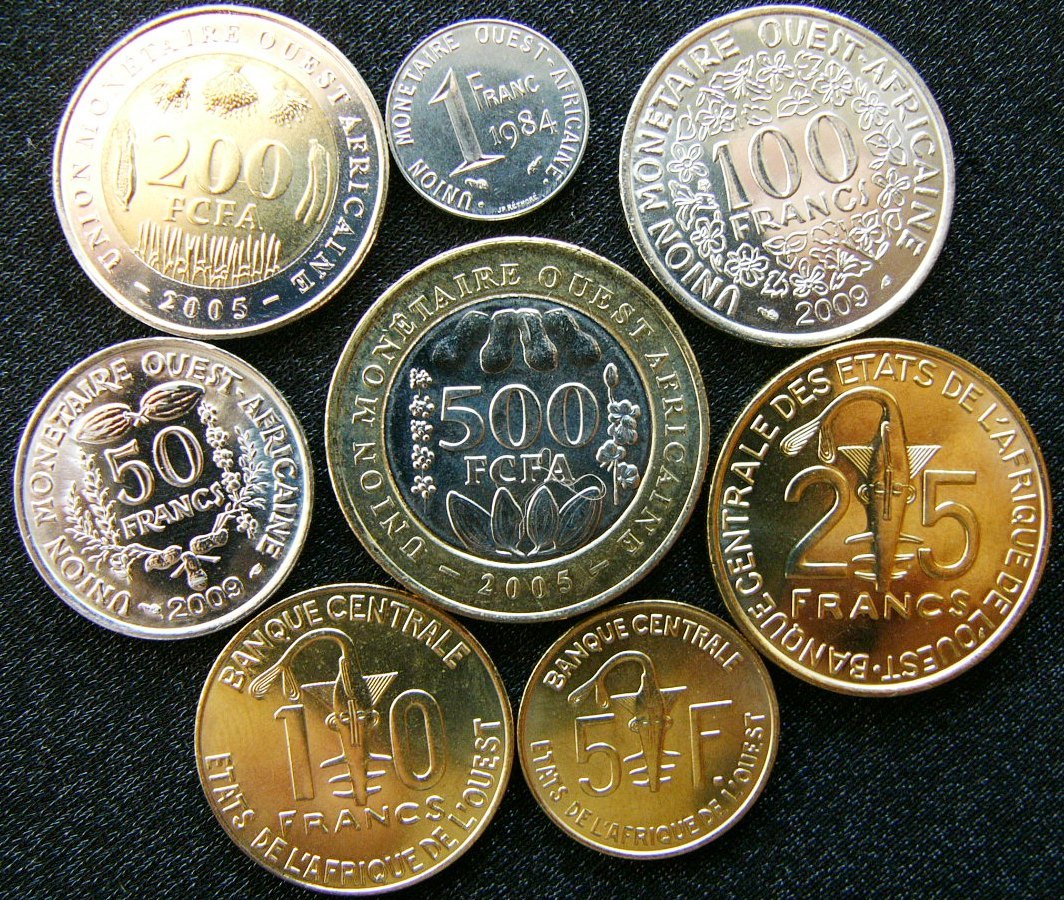  West Africa - 1 5 10 25 50 100 200 500 francs 1984 - 2009   