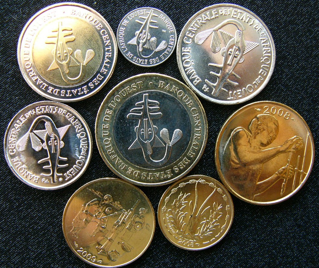  West Africa - 1 5 10 25 50 100 200 500 francs 1984 - 2009   