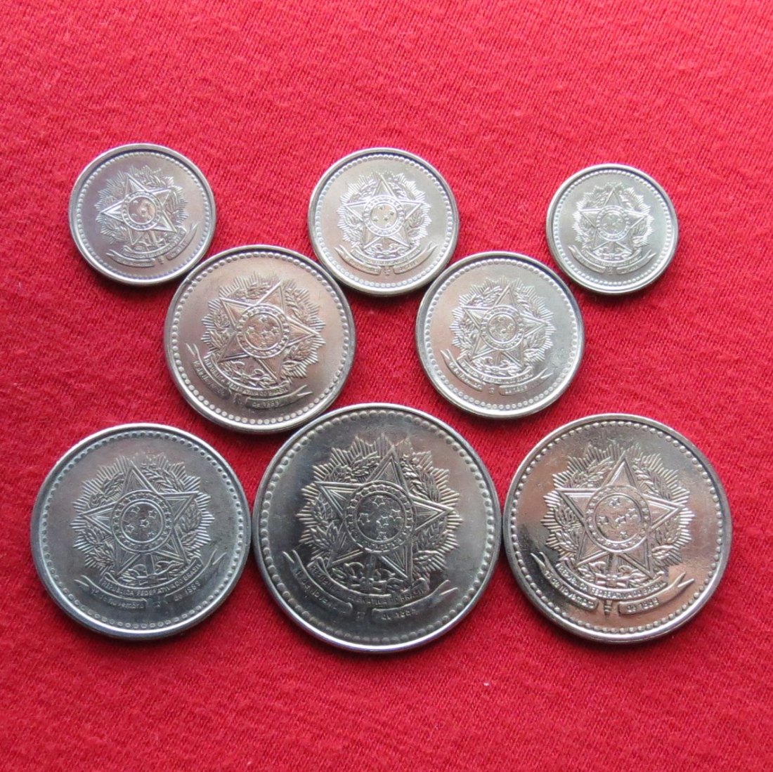  Brazil 1 5 10 20 50 centavos 1 5 10 Cruzados  1986-1988   