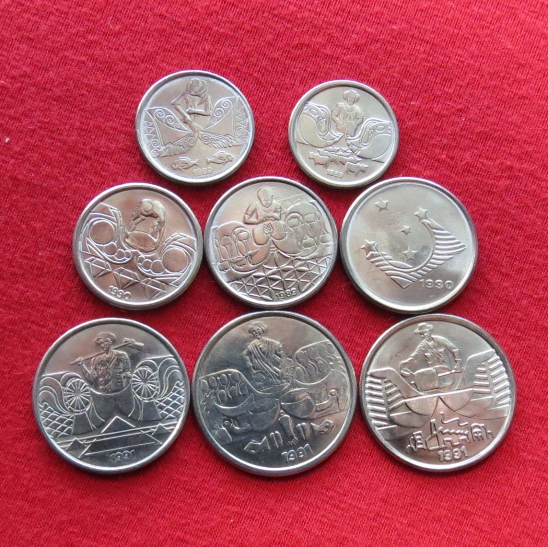  Brazil 1 5 10 50 centavos 1 5 10 50 Cruzeiros  1989-1992   