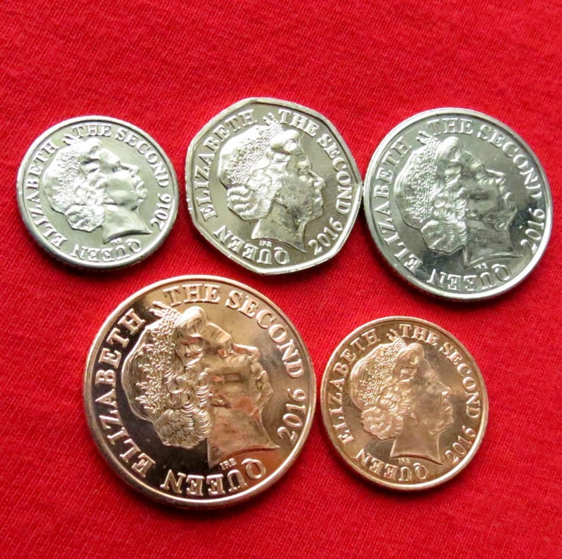  Jersey 1 2 5 10 20 pence 2016   