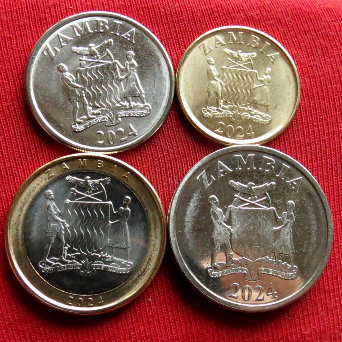  Zambia 50 ngwee 1 2 5 kwacha 2024   