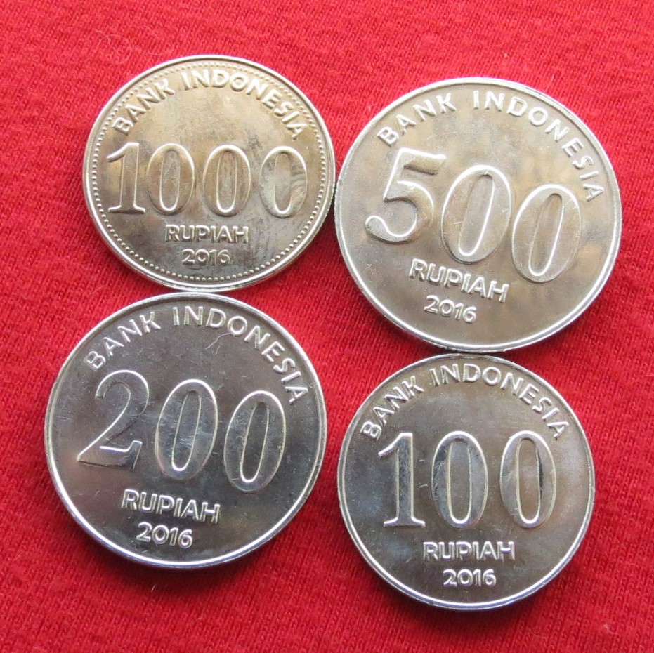 Indonesia 100 200 500 1000 rupees 2016