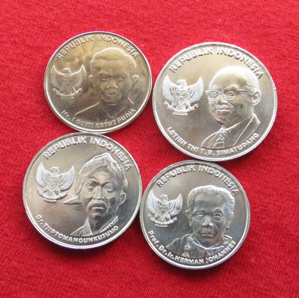  Indonesia 100 200 500 1000 rupees 2016   