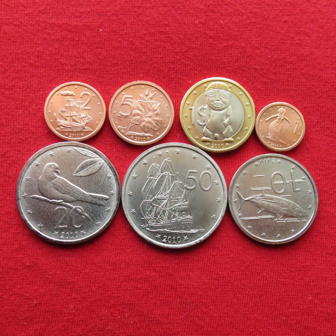 Cook Islands 1 2 5 10 20 50 cents 1 $ 2010