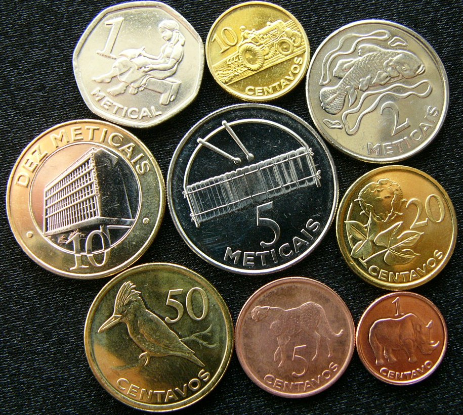  Mozambique 1 5 10 20 50 centavos 1 2 5 10 meticais 2006   