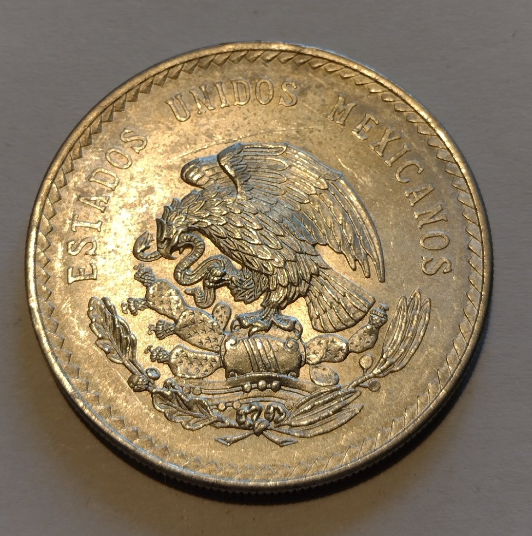  Mexiko, Silbermünze, 5 Pesos 1948   