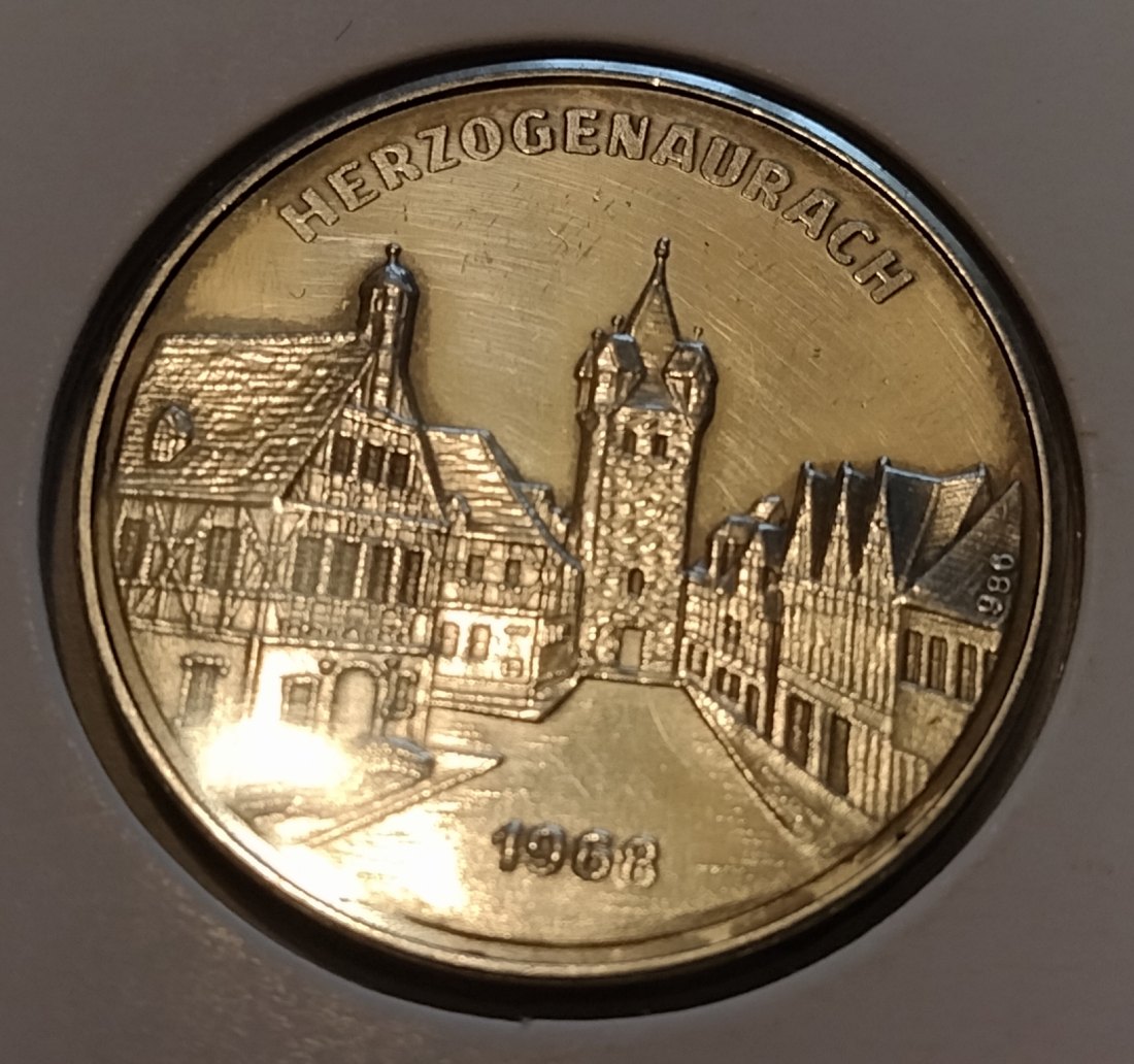  Silbermedaille, Herzogenaurach 1968,   