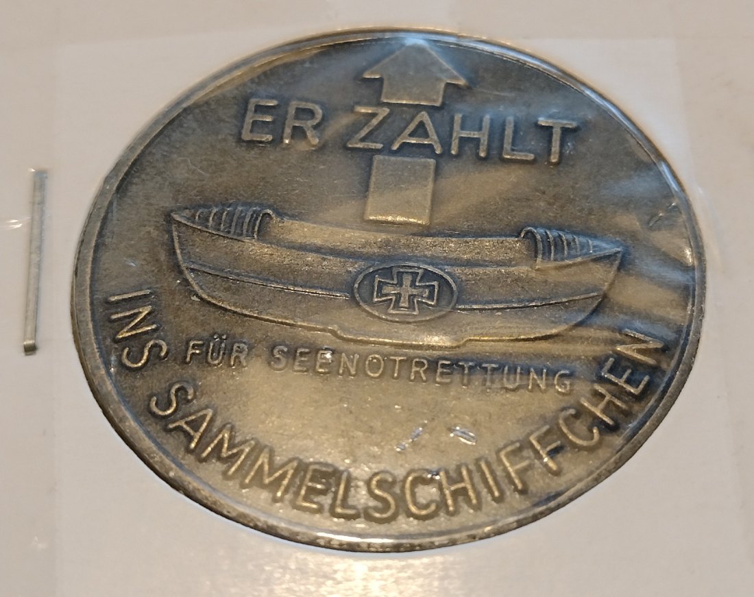  Bronzemedaille Seenotrettung 35 mm   