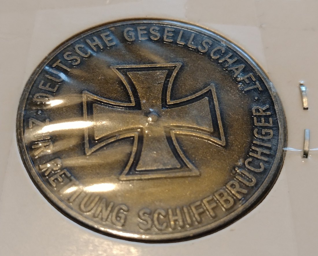  Bronzemedaille Seenotrettung 35 mm   