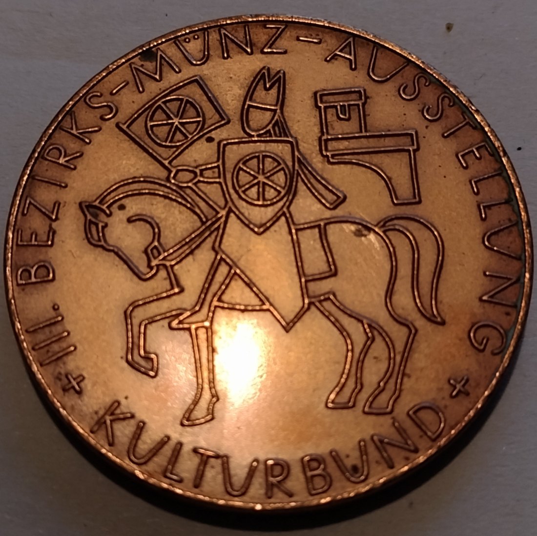  Kupfermedaille, ca 19 Gramm 33mm, Heilbad Heiligenstadt, 1973   