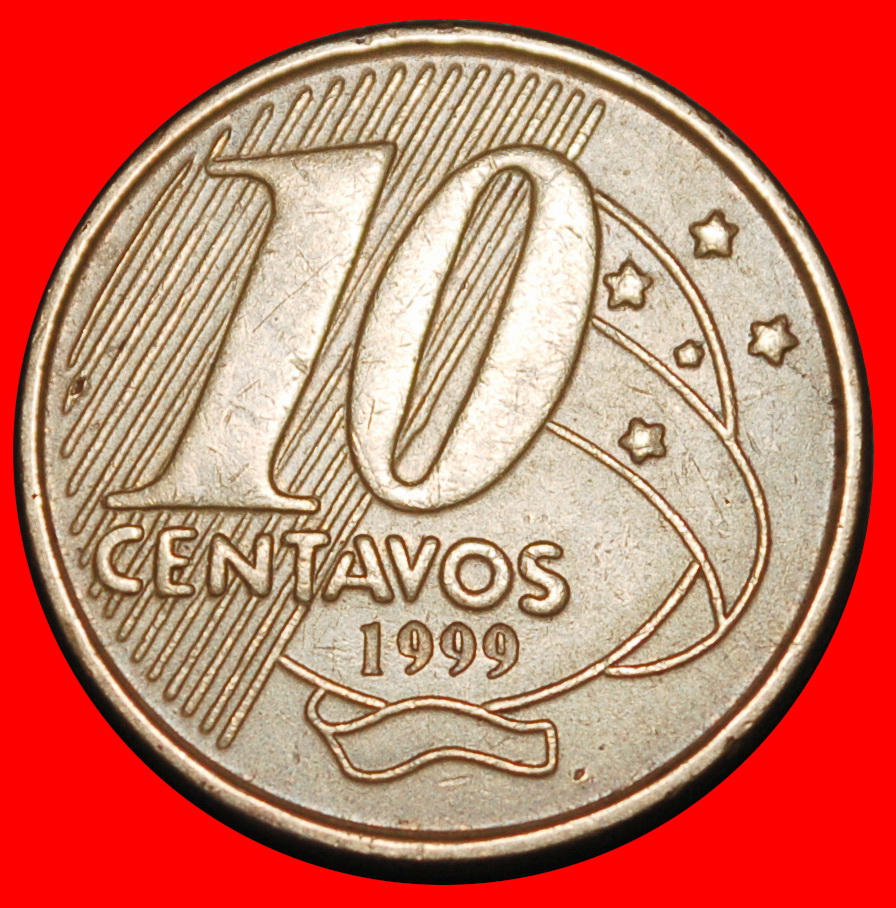  Ⰺ SOUTHERN CROSS (1998-2025): BRAZIL ★ 10 CENTAVOS 1999! DIES I2 A!★LOW START ★ NO RESERVE!   
