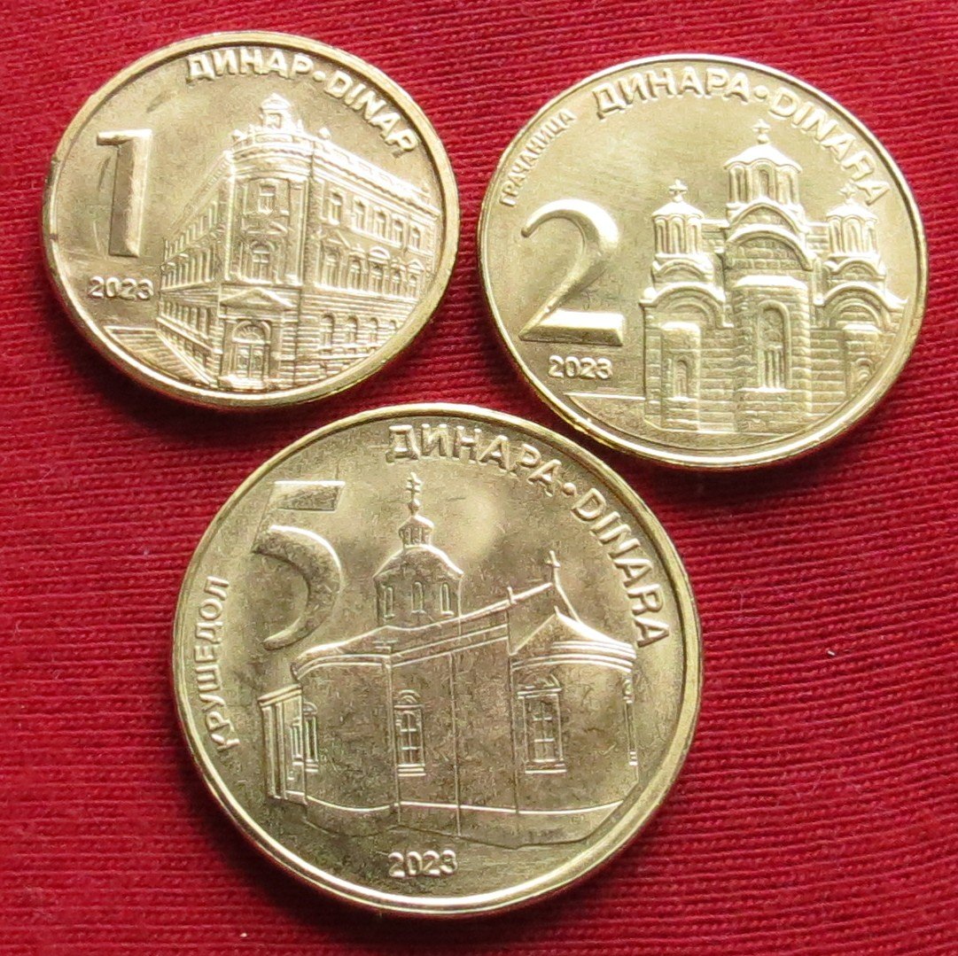 Serbia 1 2 5 dinar 2023
