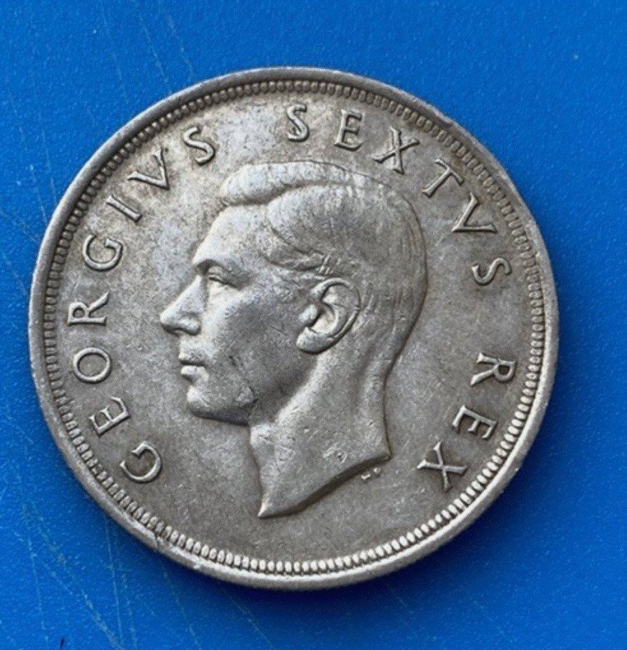  SILBER - Südafrika 5 Schilling 1952 Gründung von Kapstadt   