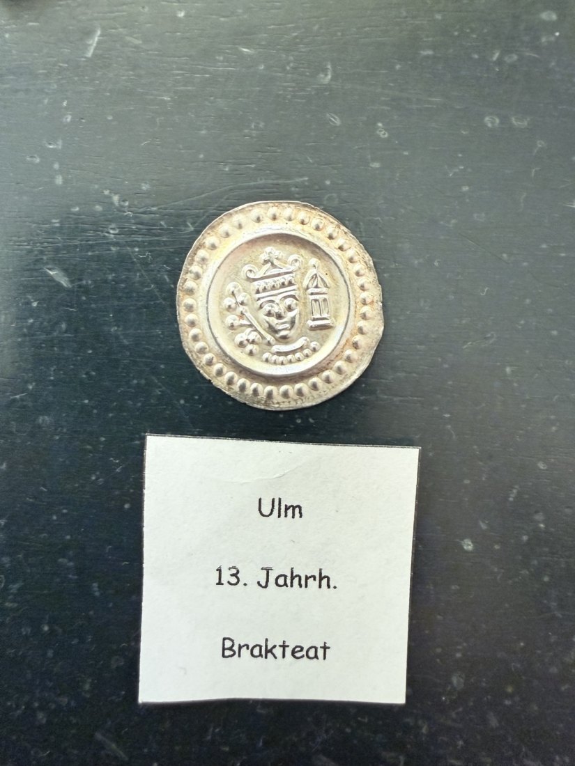  Brakteat Ulm 1212-1250 Friedrich II. Vz.+   