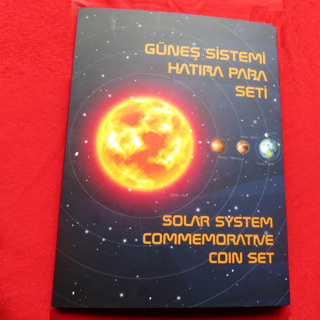  Turkey 10 x 1 Kurus 2022 solar system folder   
