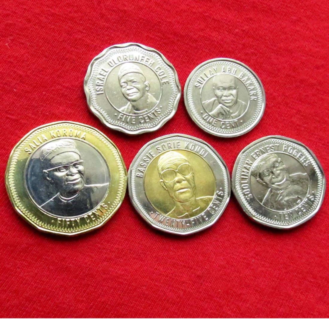  Sierra Leone 1 5 10 25 50 Cent 2022   