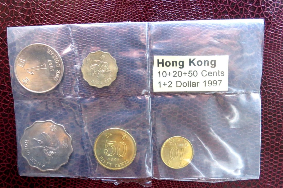 Hong kong 10 20 50 cents 1 2 $ 1997   