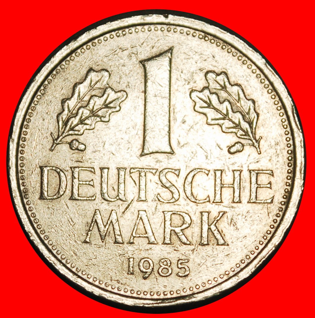 Ⰺ NOT COMMUNIST TYPE (1950-2001): GERMANY ★ 1 MARK 1985J II2 D r2! HAMBURG!★LOW START! ★ NO RESERVE!