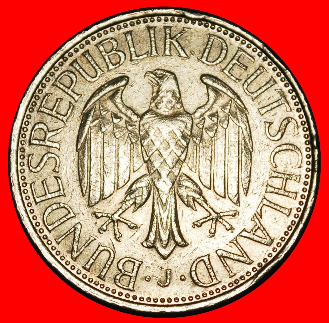  Ⰺ NOT COMMUNIST TYPE (1950-2001): GERMANY ★ 1 MARK 1985J II2 D r2! HAMBURG!★LOW START! ★ NO RESERVE!   