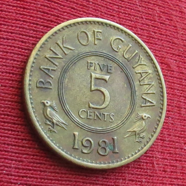  Guyana 5 cents 1981   