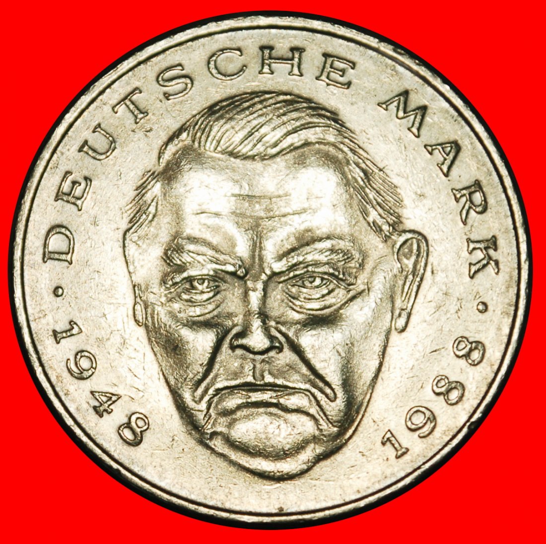  Ⰺ NOT FOOTBALL ERHARD 1948-1988: GERMANY ★ 2 MARKS 1992A B r2! PRUSSIA! ★LOW START ★ NO RESERVE!   