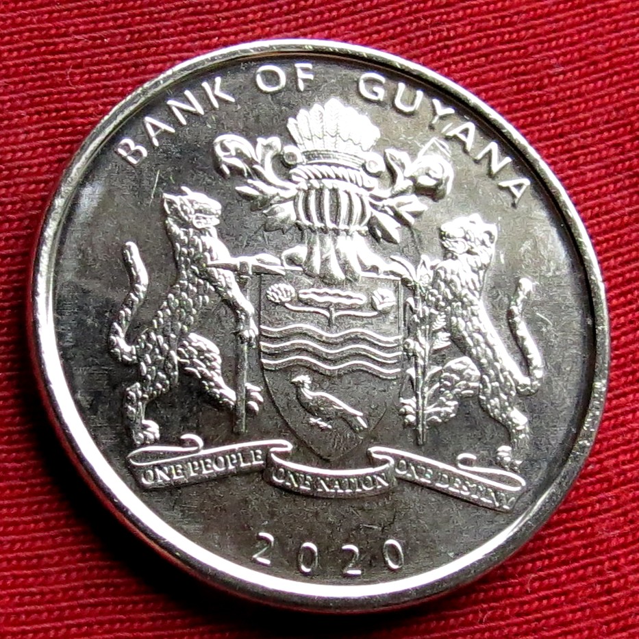  Guyana 100 $ 2020 - 50 years   