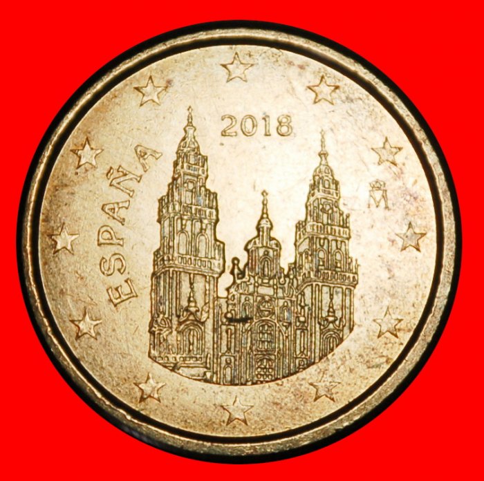 Ⰺ DOM (2010-2026): SPANIEN ★ 1 EUROCENT 2018! 1. MODIFIKATION! PHILIPP IV. (2014-)★OHNE VORBEHALT!