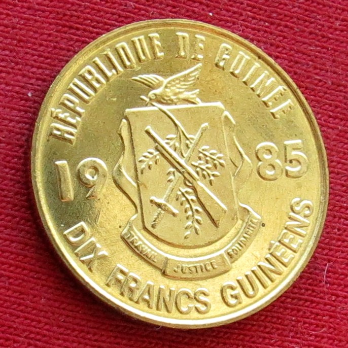  Guinea 10 francs 1985   