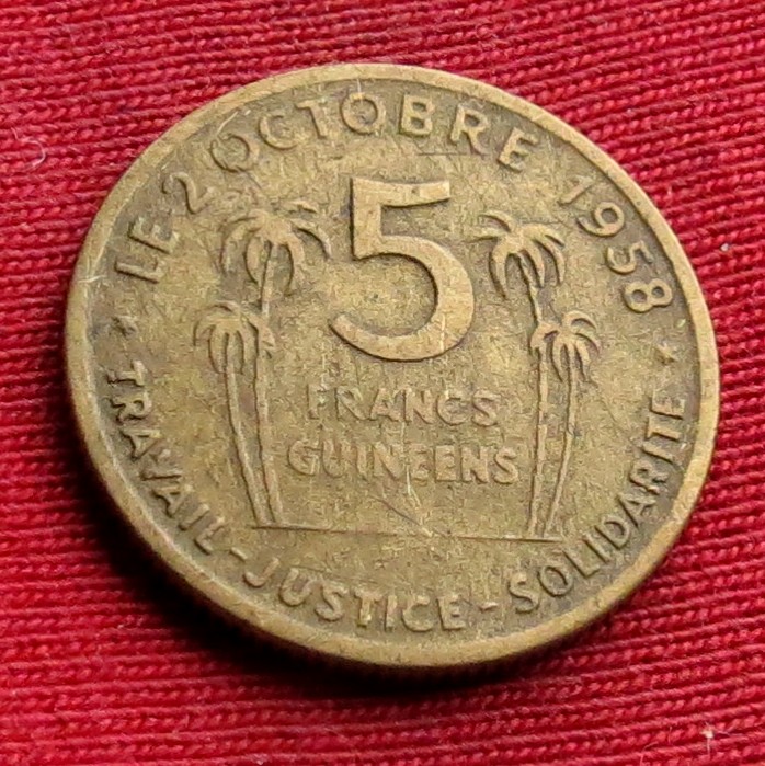  Guinea 5 francs 1959 #2   