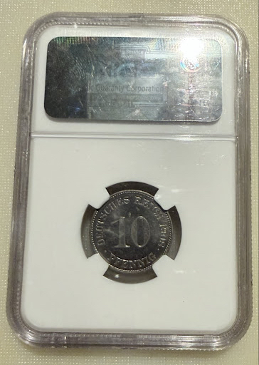  10 Pfennig 1908 E NGC PF64   