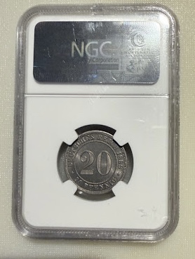 20 Pfennig 1888E NGC MS66