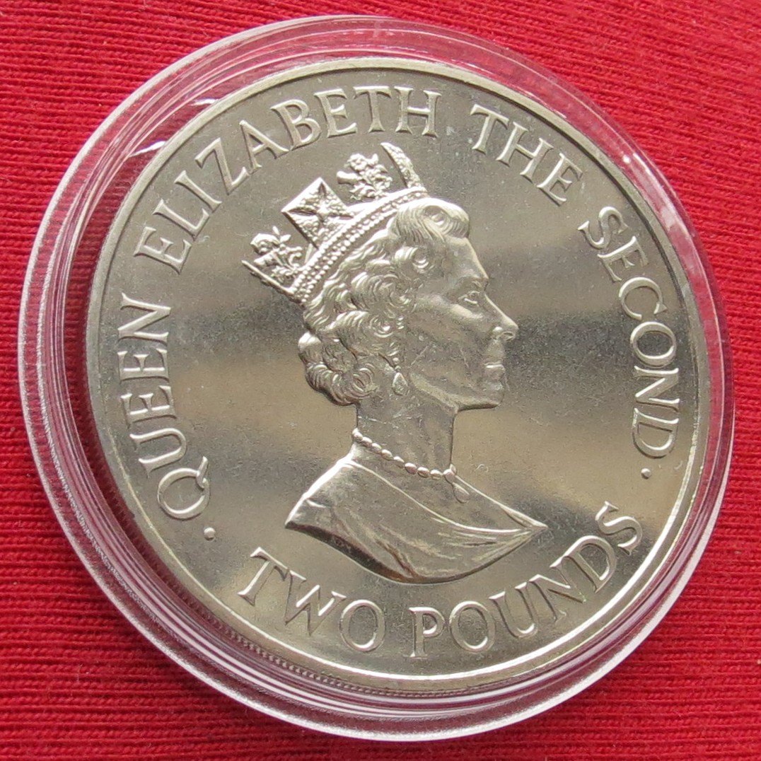  Guernsey 2 pounds 1989 ship,   