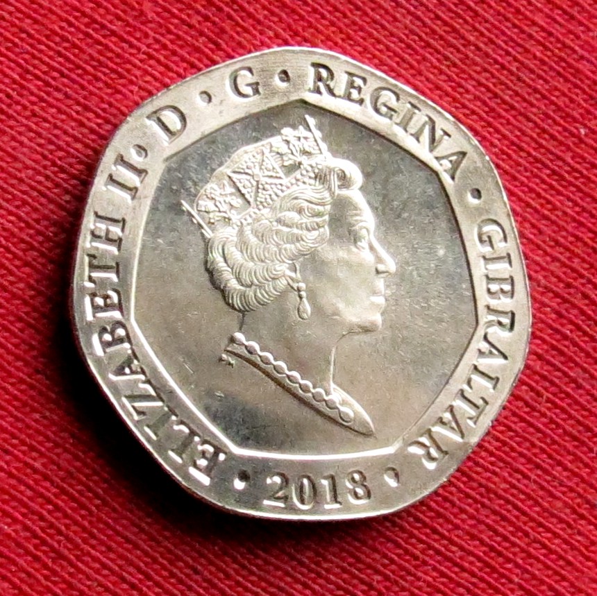  Gibraltar 20 Pence 2018   