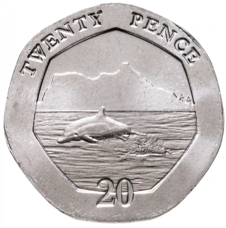  Gibraltar 20 Pence 2020   