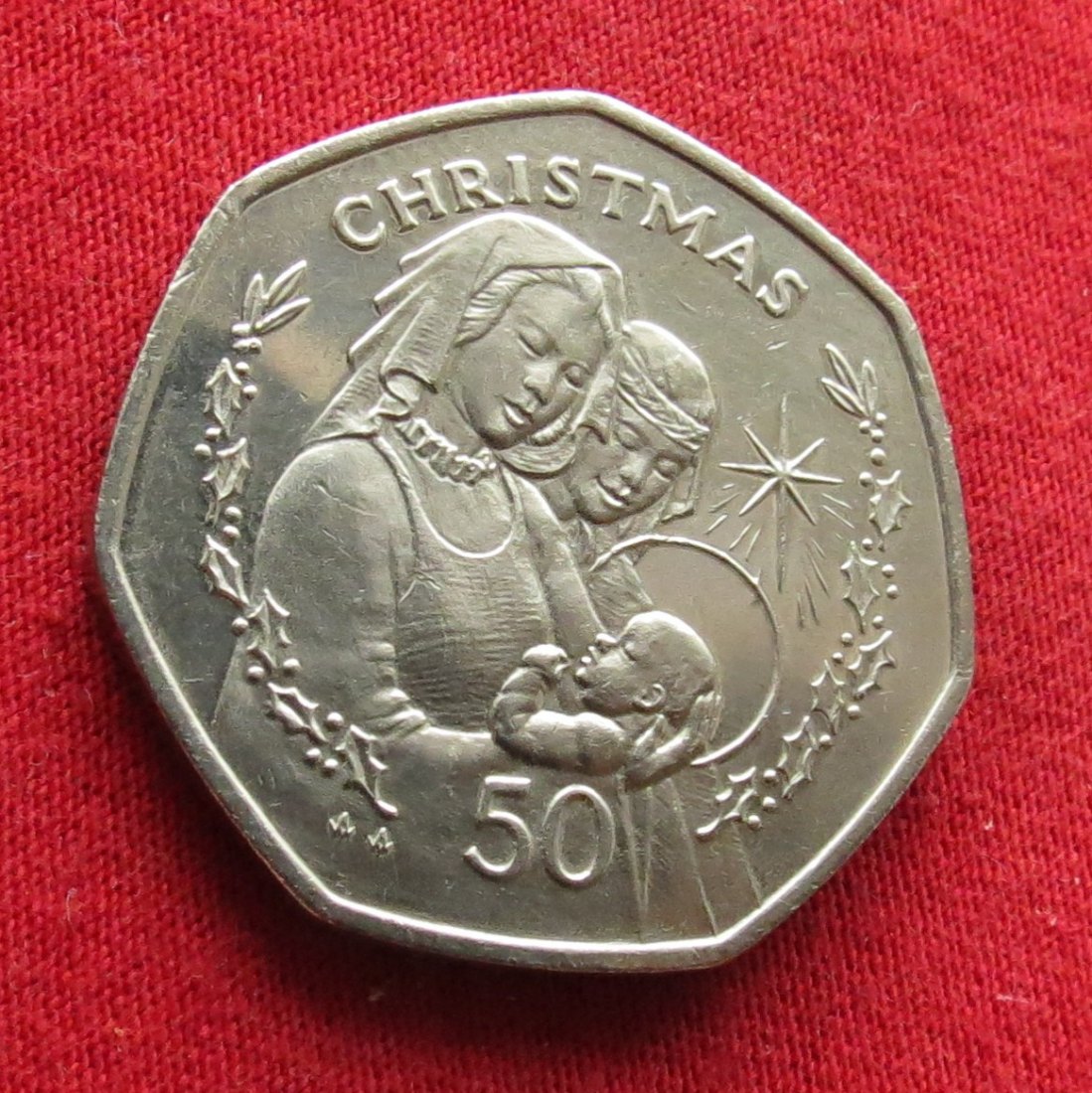 Gibraltar 50 Pence 1990 Christmas
